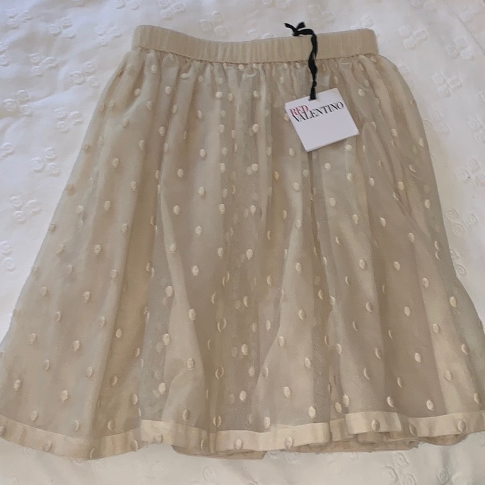 Valentino RED tulle Skirt NWT